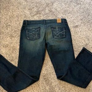 BKE Sabrina boot cut dark wash jeans